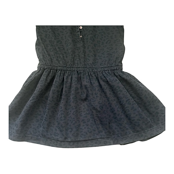 Carter’s casual twirl bodysuit dress Girl 4T midnight leopard print front button - Picture 4 of 12